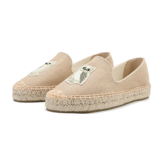 Tan Owl women's platform espadrilles, style W-P9937