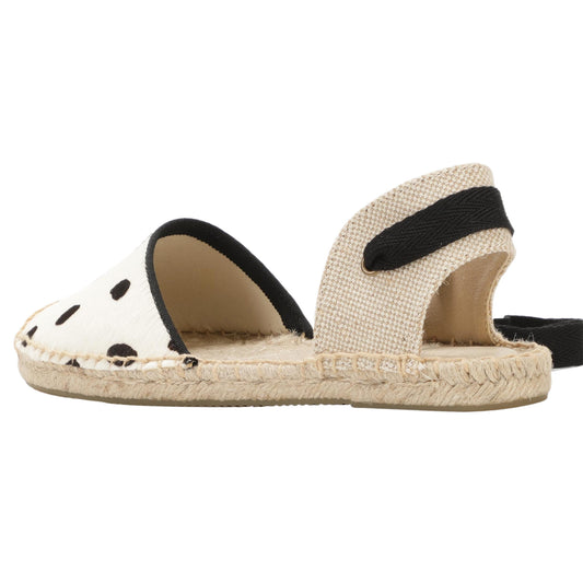 Women's Animal Print Espadrille Flats — angled view