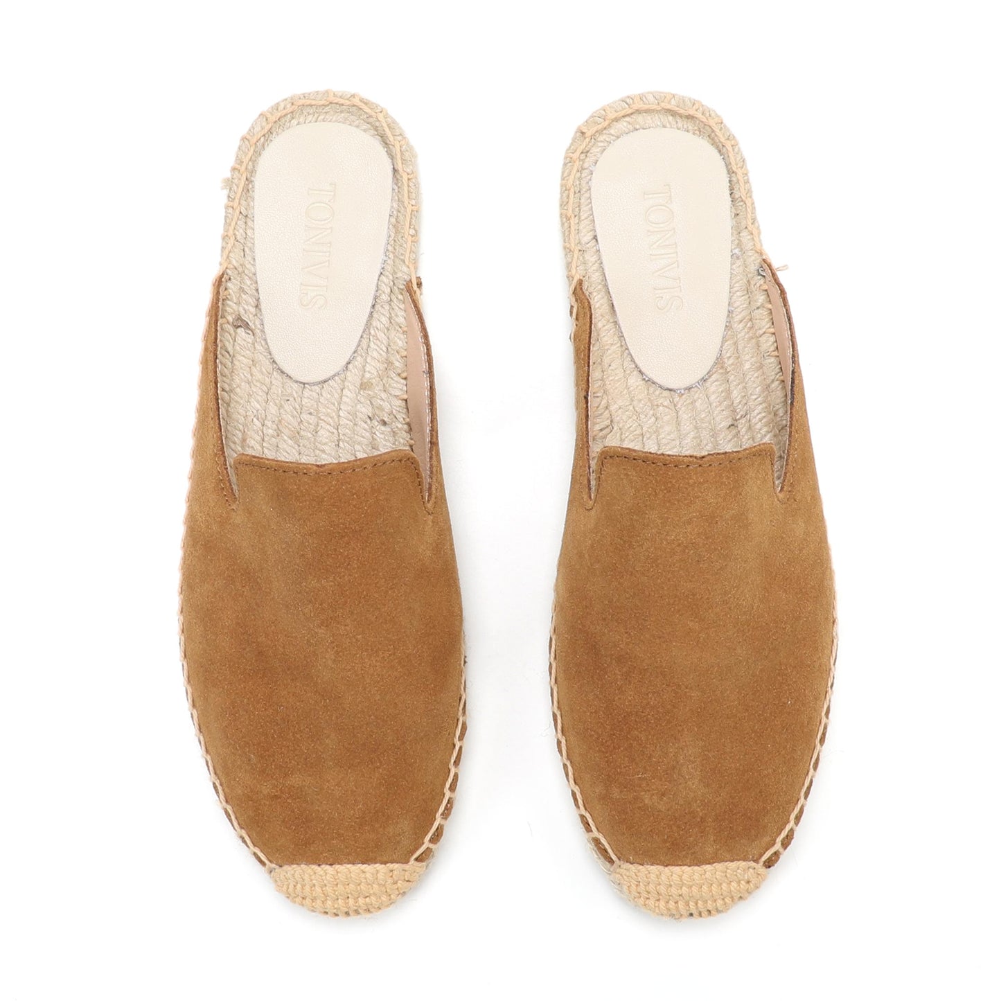 Women's Suede Espadrille Mule Flats
