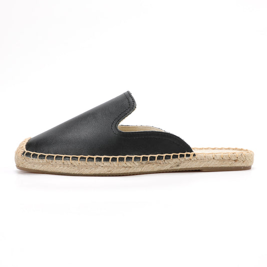Women's Genuine Leather Mule Espadrilles