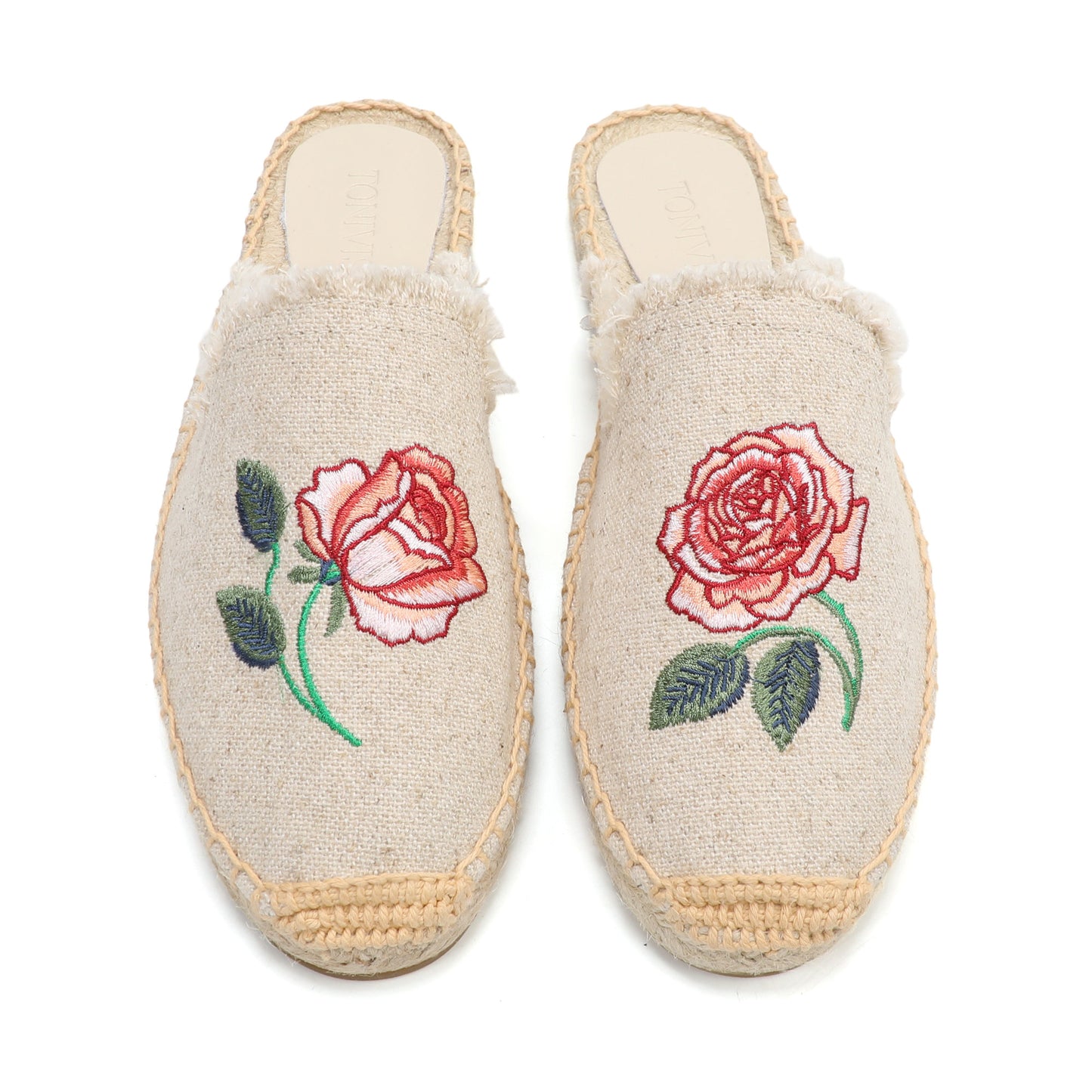 Women's Embroidered Espadrille Mules
