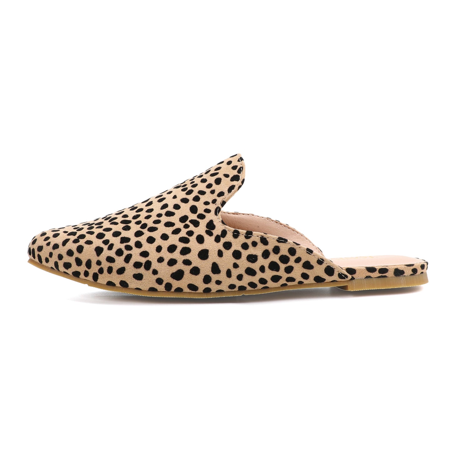 Leopard Print Pointed Toe Mules for Women – Chic Slip-On Flats