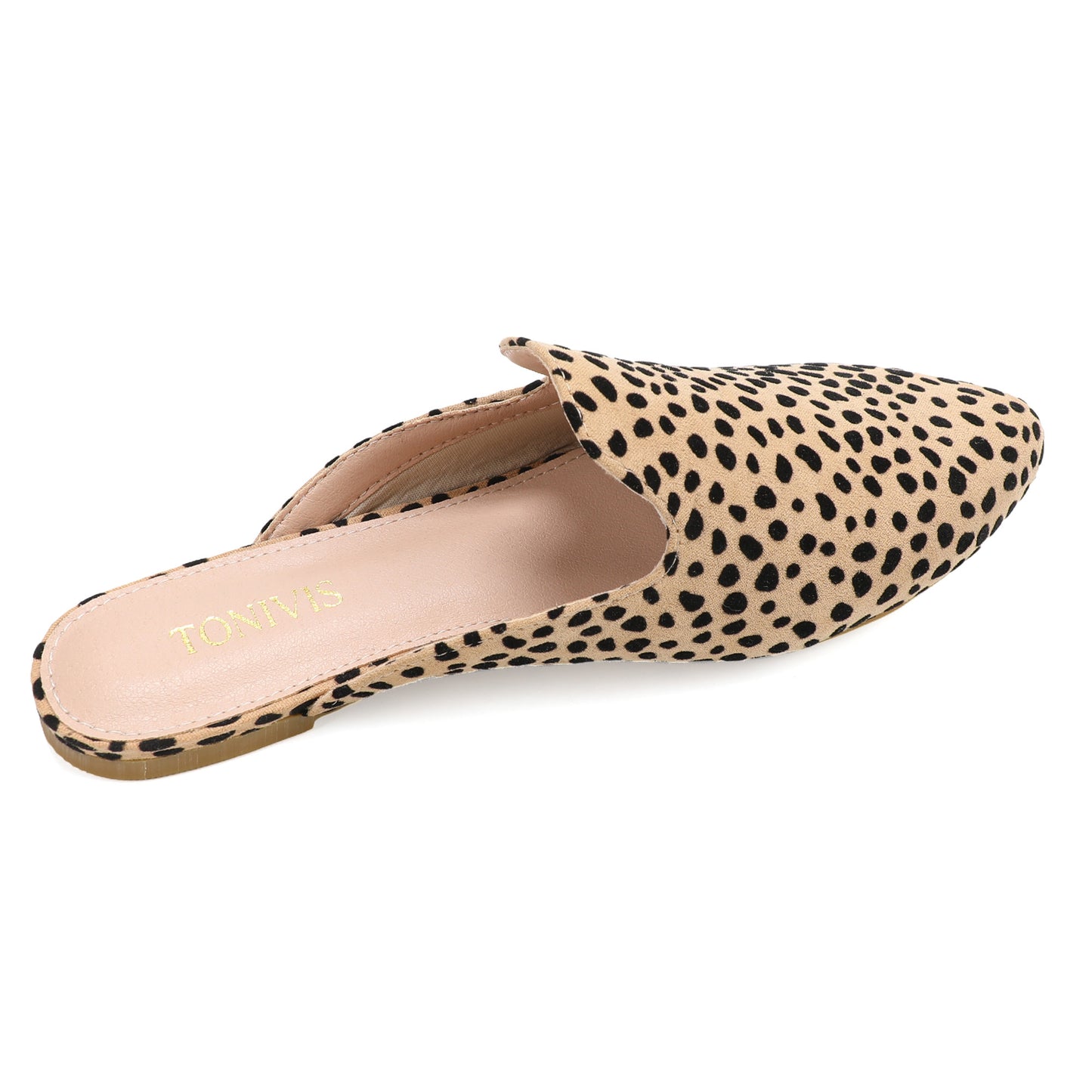 Leopard Print Pointed Toe Mules for Women – Chic Slip-On Flats