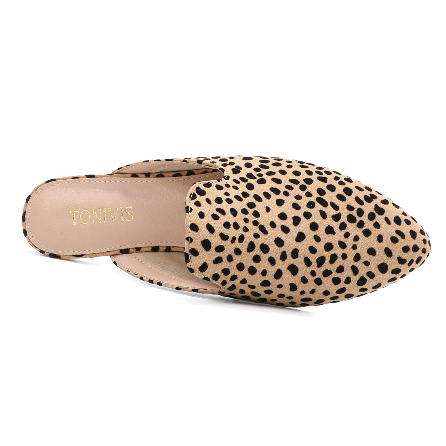 Leopard Print Pointed Toe Mules for Women – Chic Slip-On Flats