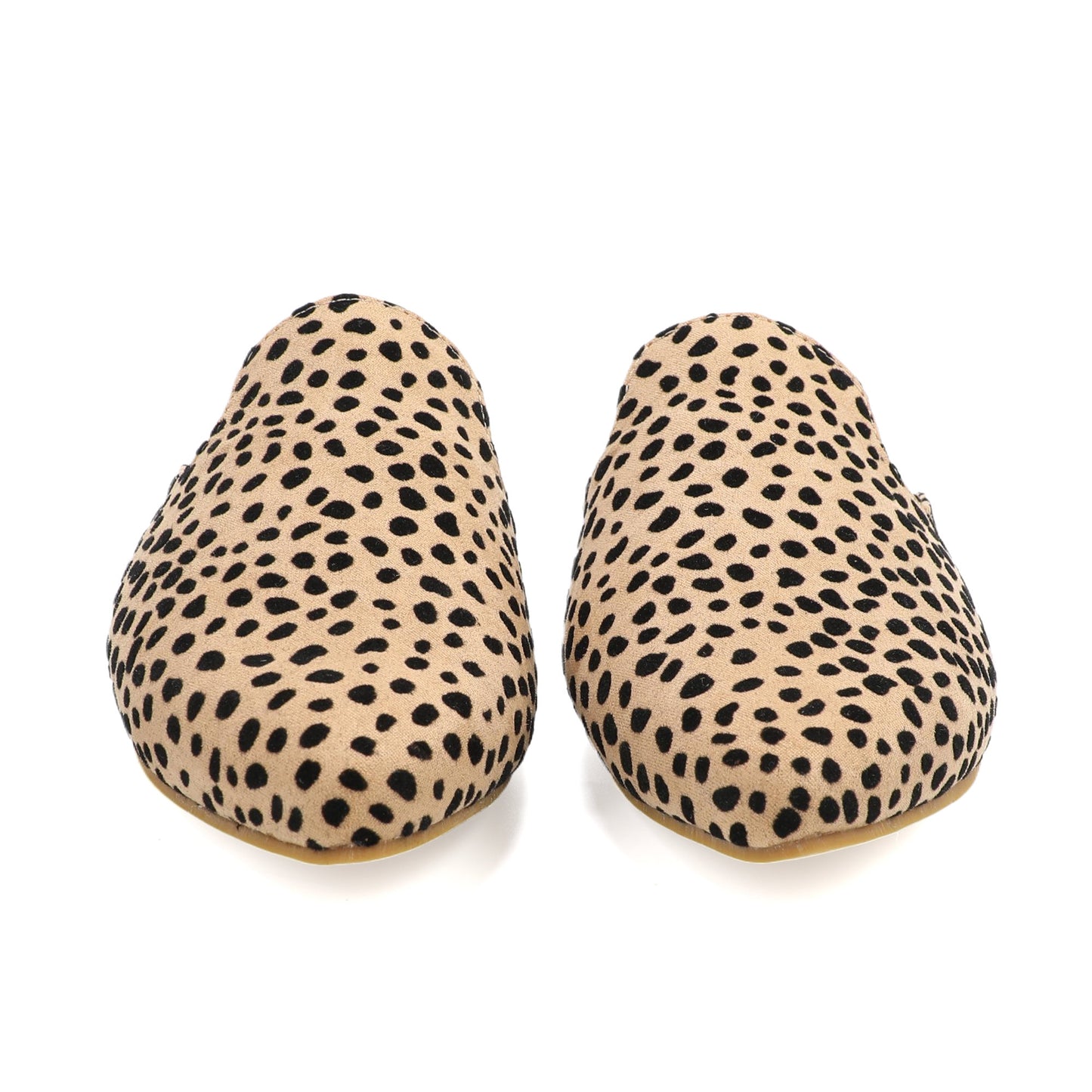 Leopard Print Pointed Toe Mules for Women – Chic Slip-On Flats