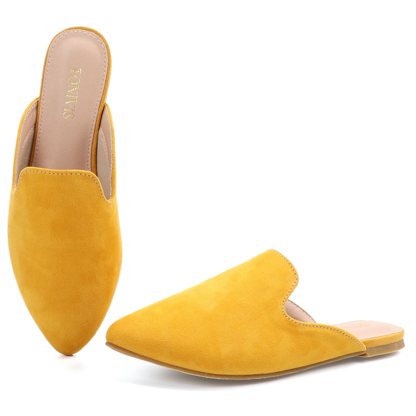 Leopard Print Pointed Toe Mules for Women – Chic Slip-On Flats