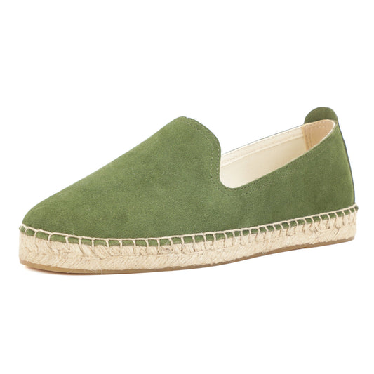 TONIVIS men's Italian handmade suede espadrille loafers
