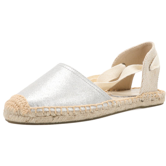 TONIVIS women's leather espadrille flats
