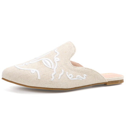 Leopard Print Pointed Toe Mules – Effortless Slip-On Flats