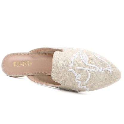 Leopard Print Pointed Toe Mules – Effortless Slip-On Flats