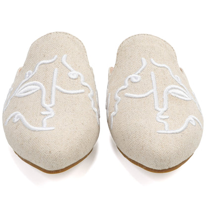 Leopard Print Pointed Toe Mules – Effortless Slip-On Flats