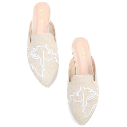 Leopard Print Pointed Toe Mules – Effortless Slip-On Flats