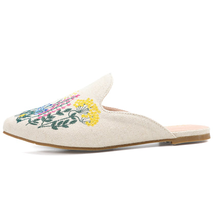 Leopard Print Pointed Toe Mules – Effortless Slip-On Flats