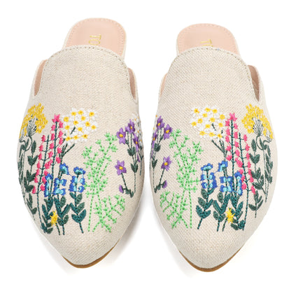 Leopard Print Pointed Toe Mules – Effortless Slip-On Flats