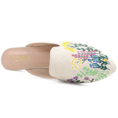 Leopard Print Pointed Toe Mules – Effortless Slip-On Flats