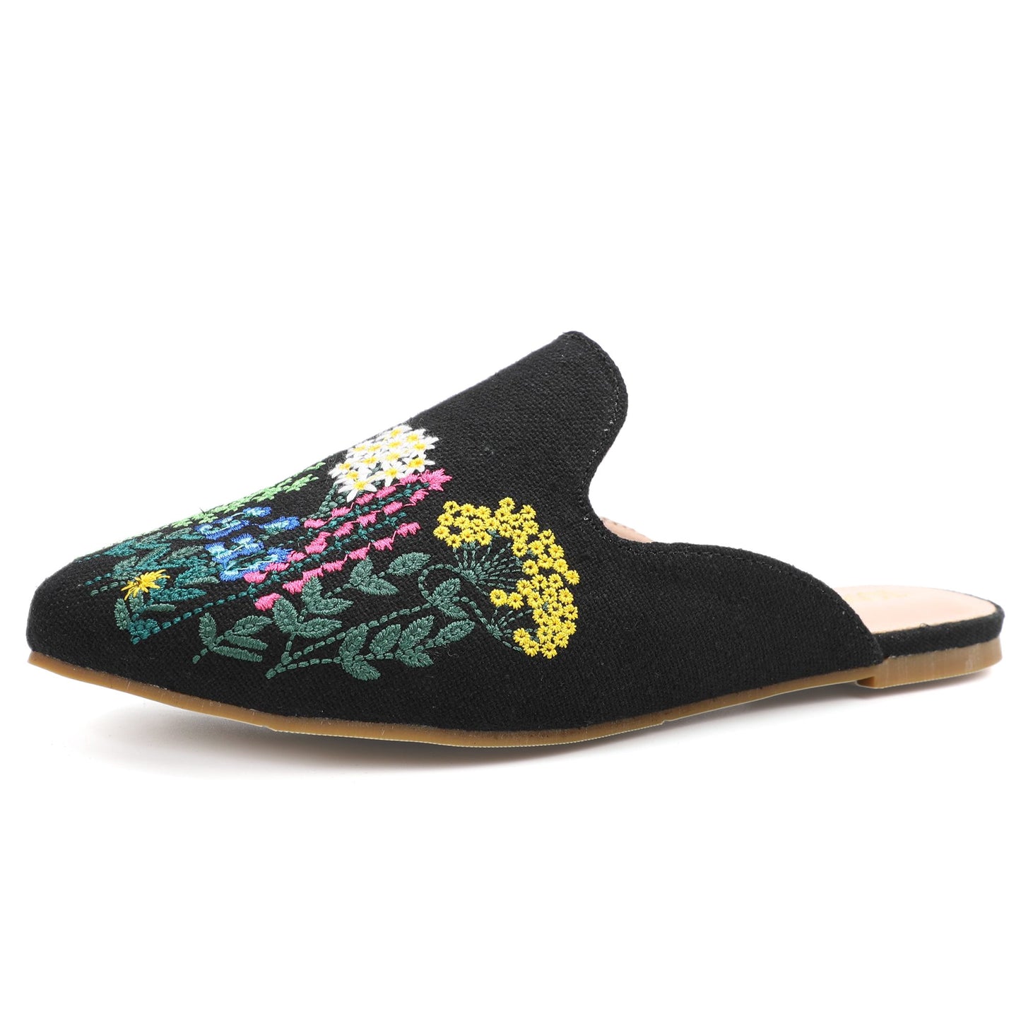 Leopard Print Pointed Toe Mules – Effortless Slip-On Flats