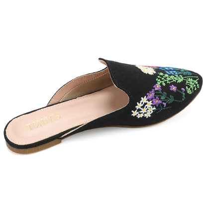 Leopard Print Pointed Toe Mules – Effortless Slip-On Flats