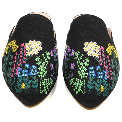 Leopard Print Pointed Toe Mules – Effortless Slip-On Flats