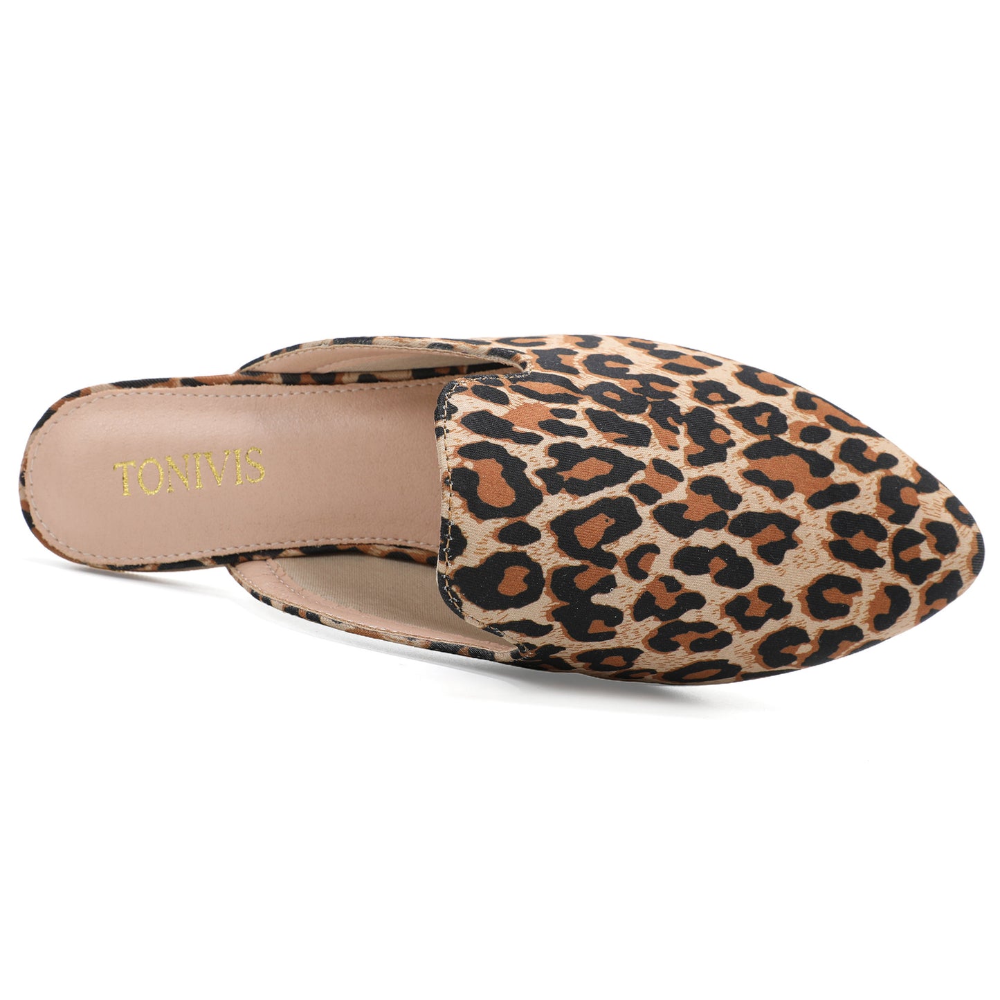 Leopard Print Pointed Toe Mules – Effortless Slip-On Flats