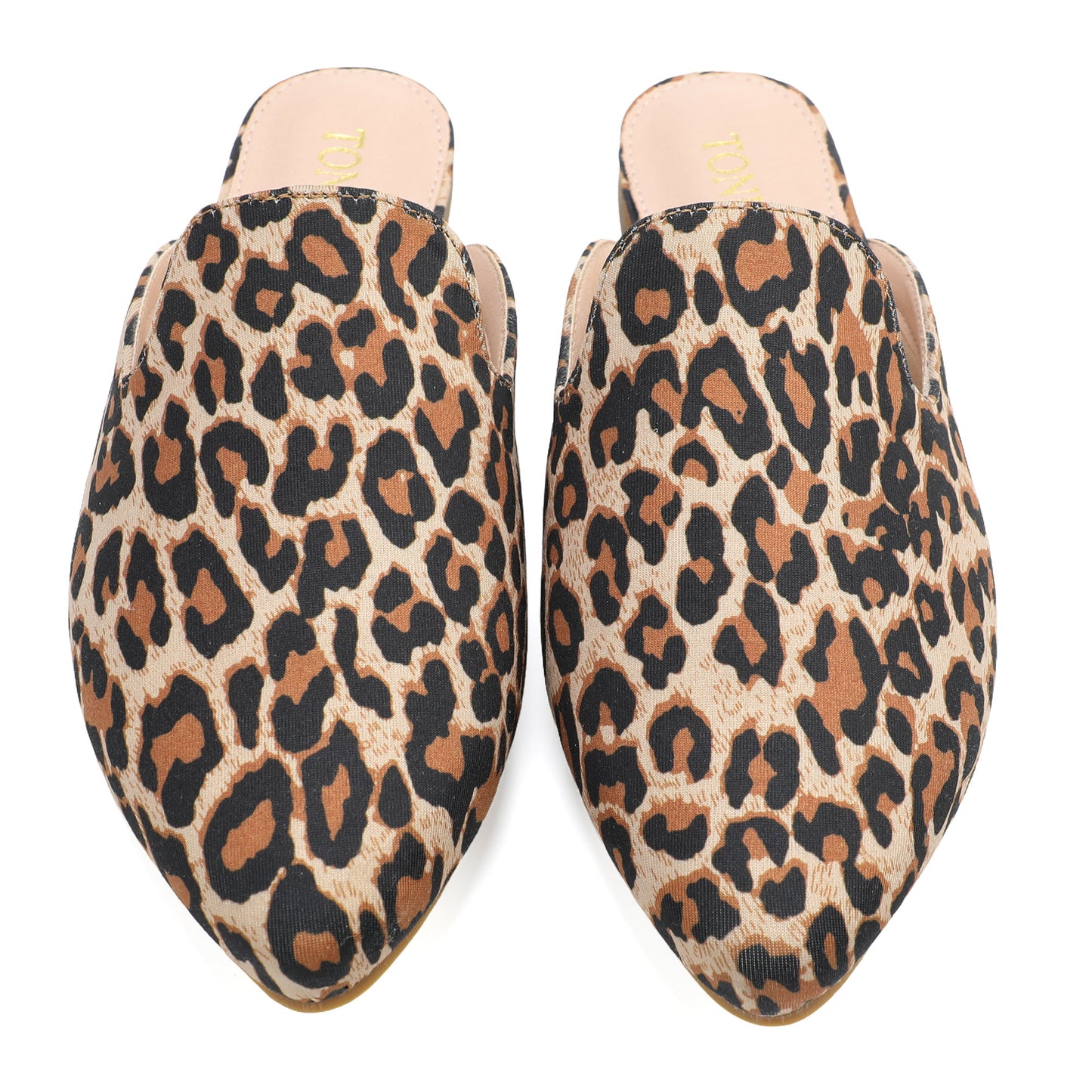 Leopard Print Pointed Toe Mules – Effortless Slip-On Flats