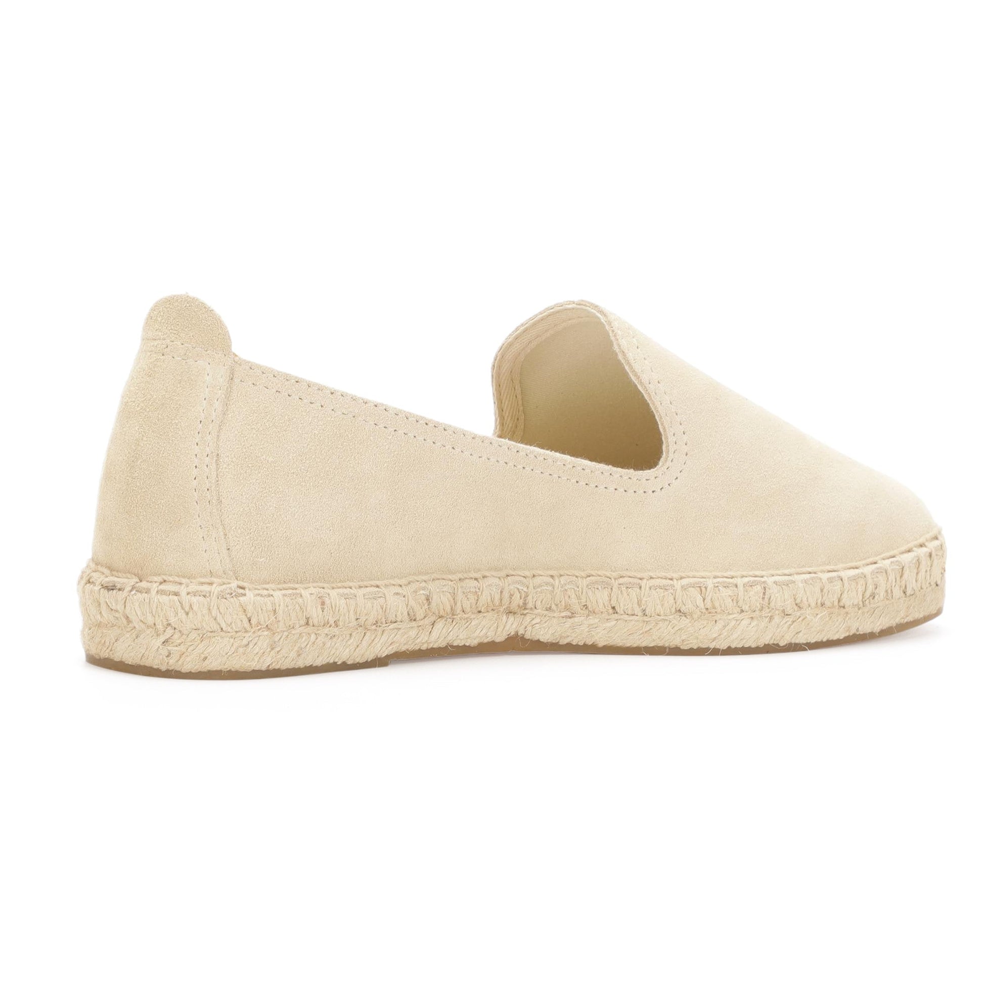 TONIVIS M2026007 beige Italian handmade suede espadrille loafers outsole view