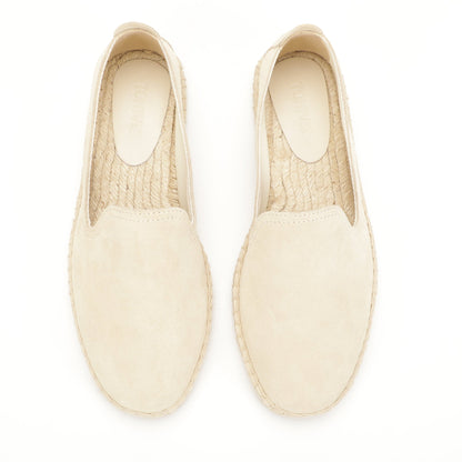 TONIVIS M2026007 beige Italian handmade suede espadrille loafers lifestyle detail