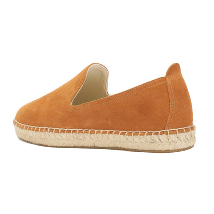 TONIVIS M2026008 brown Italian handmade suede espadrille loafers detail view