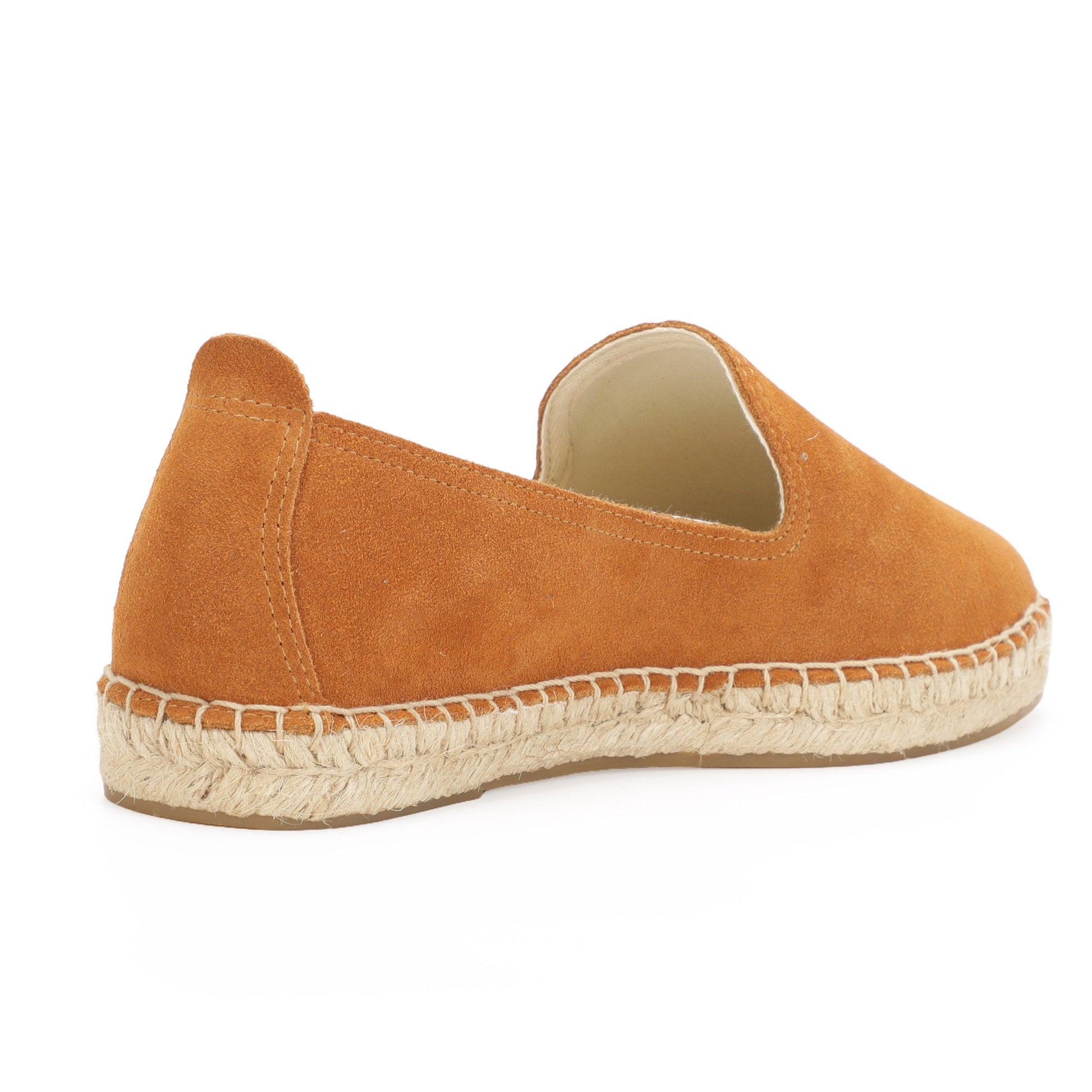 TONIVIS M2026008 brown Italian handmade suede espadrille loafers outsole view