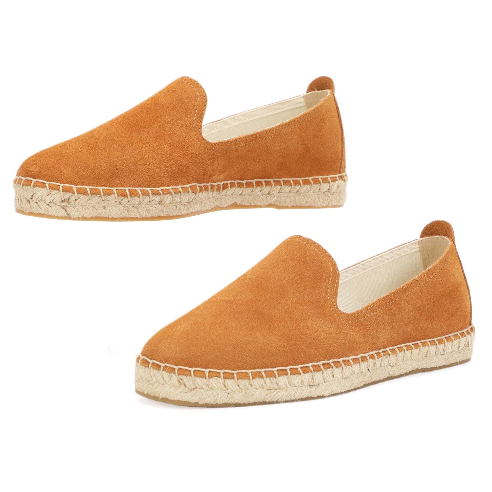 TONIVIS M2026008 brown Italian handmade suede espadrille loafers lifestyle detail