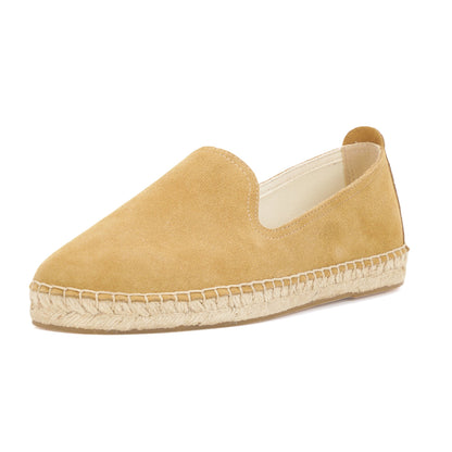 TONIVIS M2026009 camel sand Italian handmade suede espadrille loafers