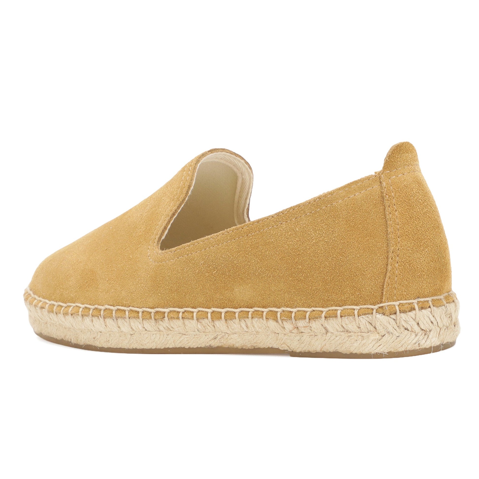 TONIVIS M2026009 camel sand Italian handmade suede espadrille loafers detail view