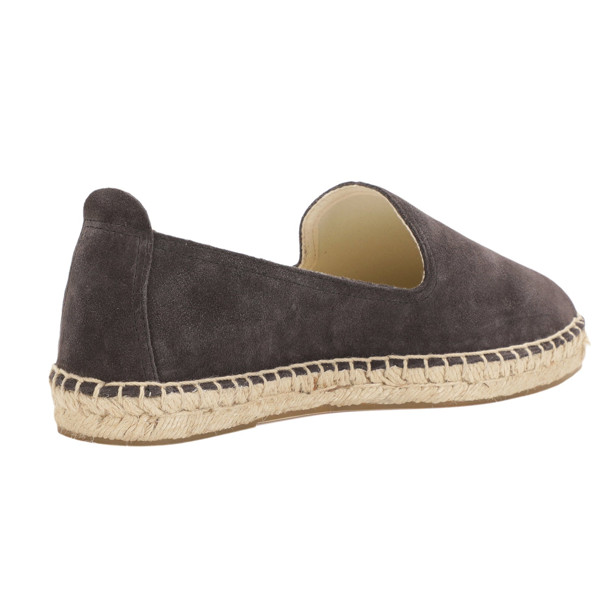 TONIVIS M2026010 black gray Italian handmade suede espadrille loafers outsole view