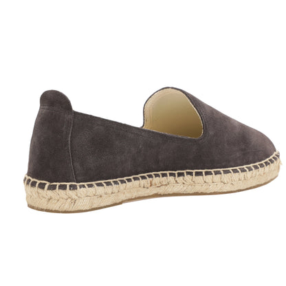 TONIVIS M2026010 black gray Italian handmade suede espadrille loafers outsole view