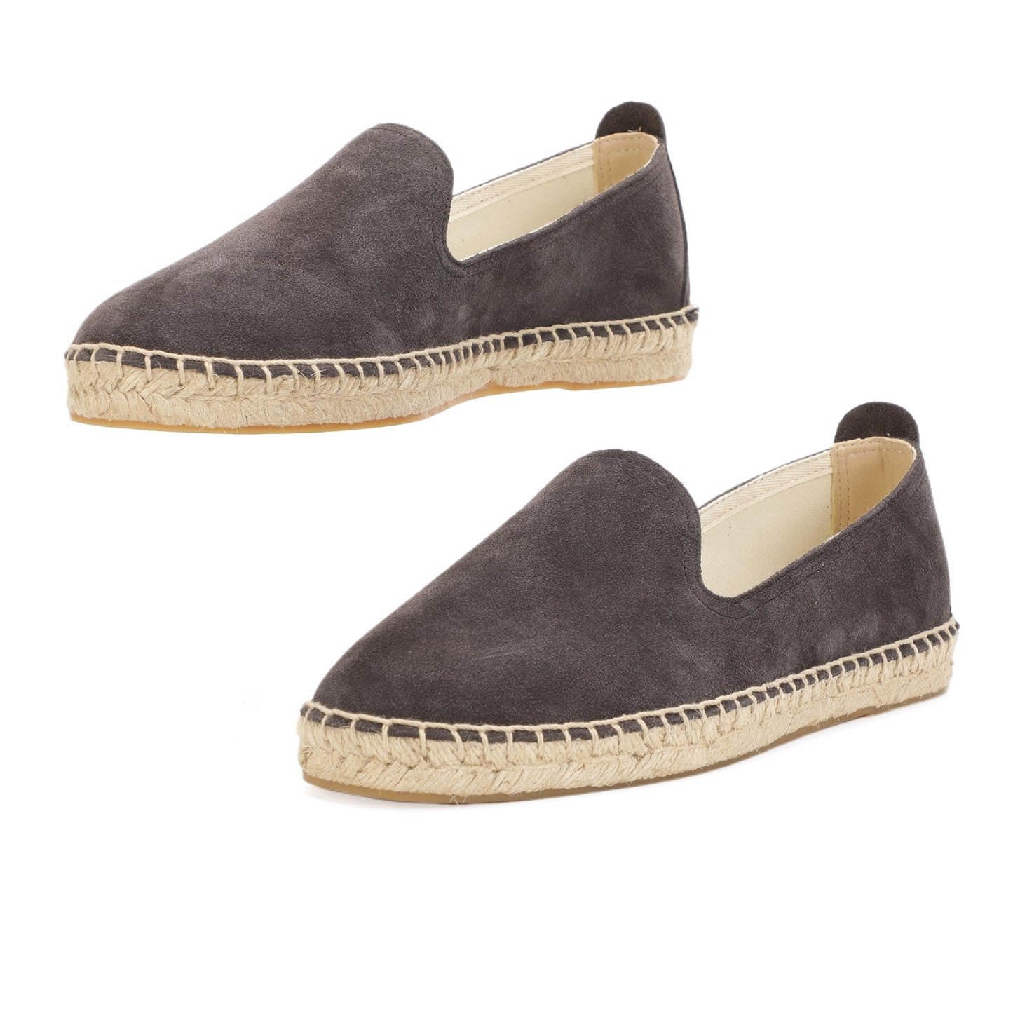 TONIVIS M2026010 black gray Italian handmade suede espadrille loafers lifestyle detail