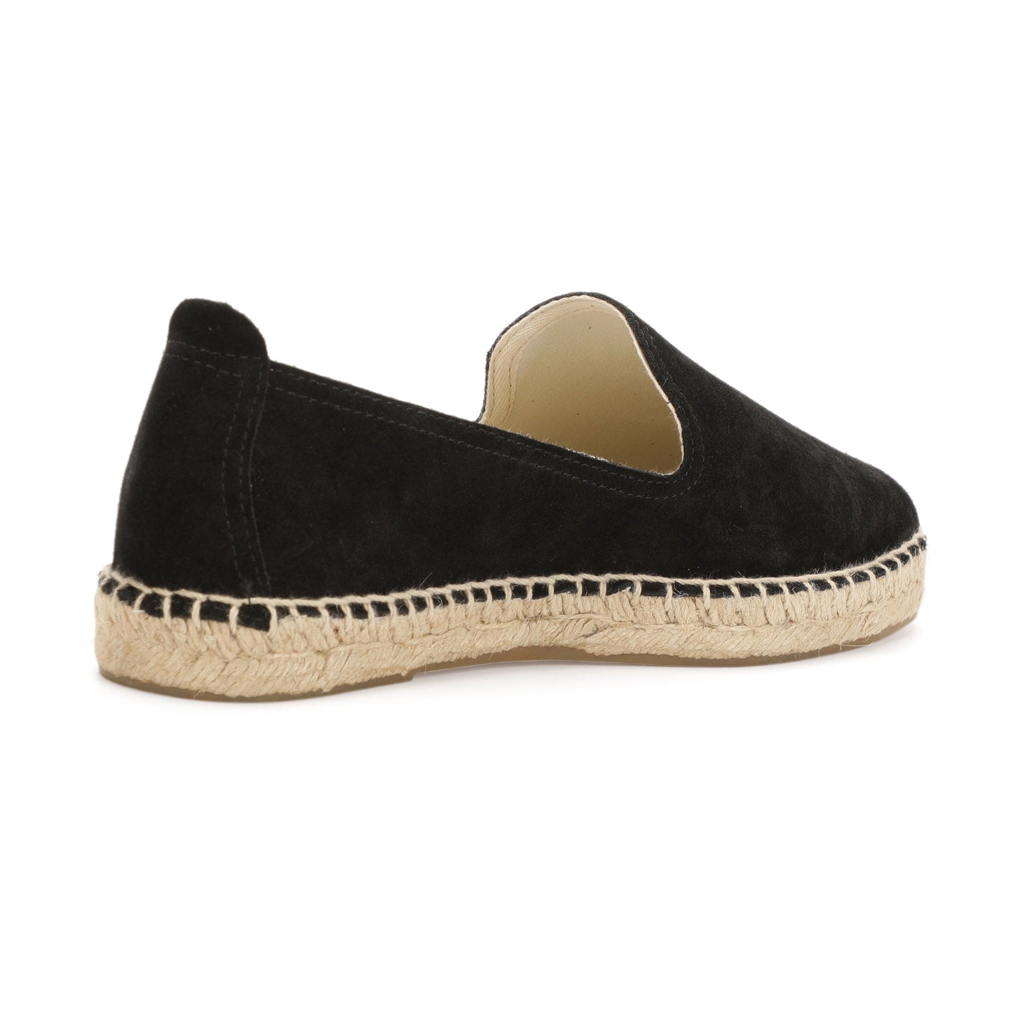 TONIVIS M2026011 black Italian handmade suede espadrille loafers outsole view