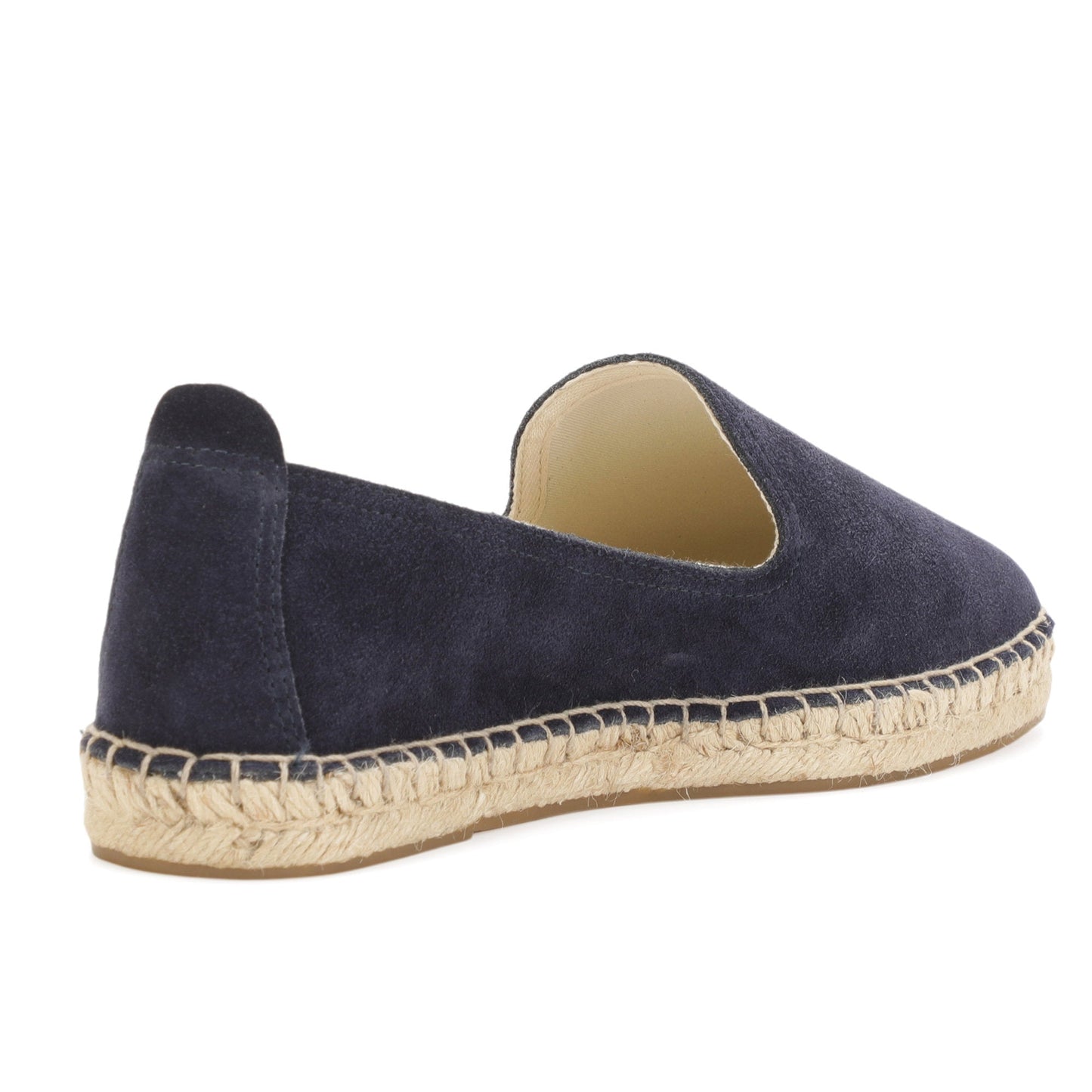 TONIVIS M2026012 navy blue Italian handmade suede espadrille loafers outsole view