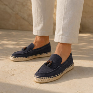 Navy Blue Suede