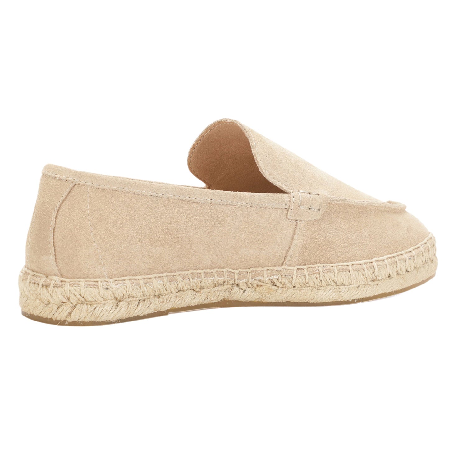 TONIVIS men's sand minimalist suede espadrille loafers outsole view