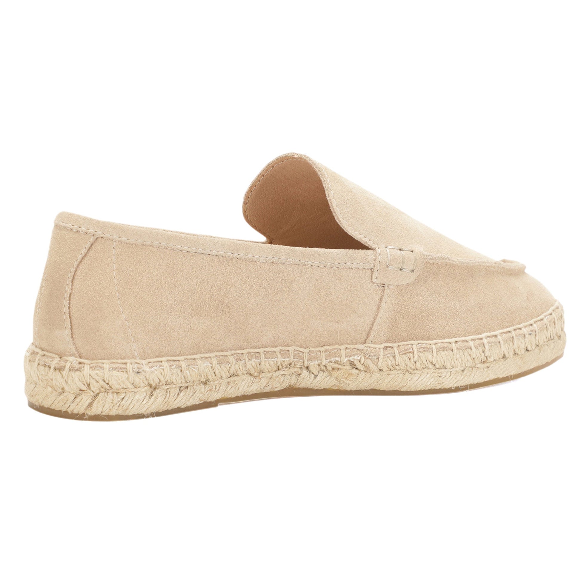 TONIVIS men's sand minimalist suede espadrille loafers outsole view