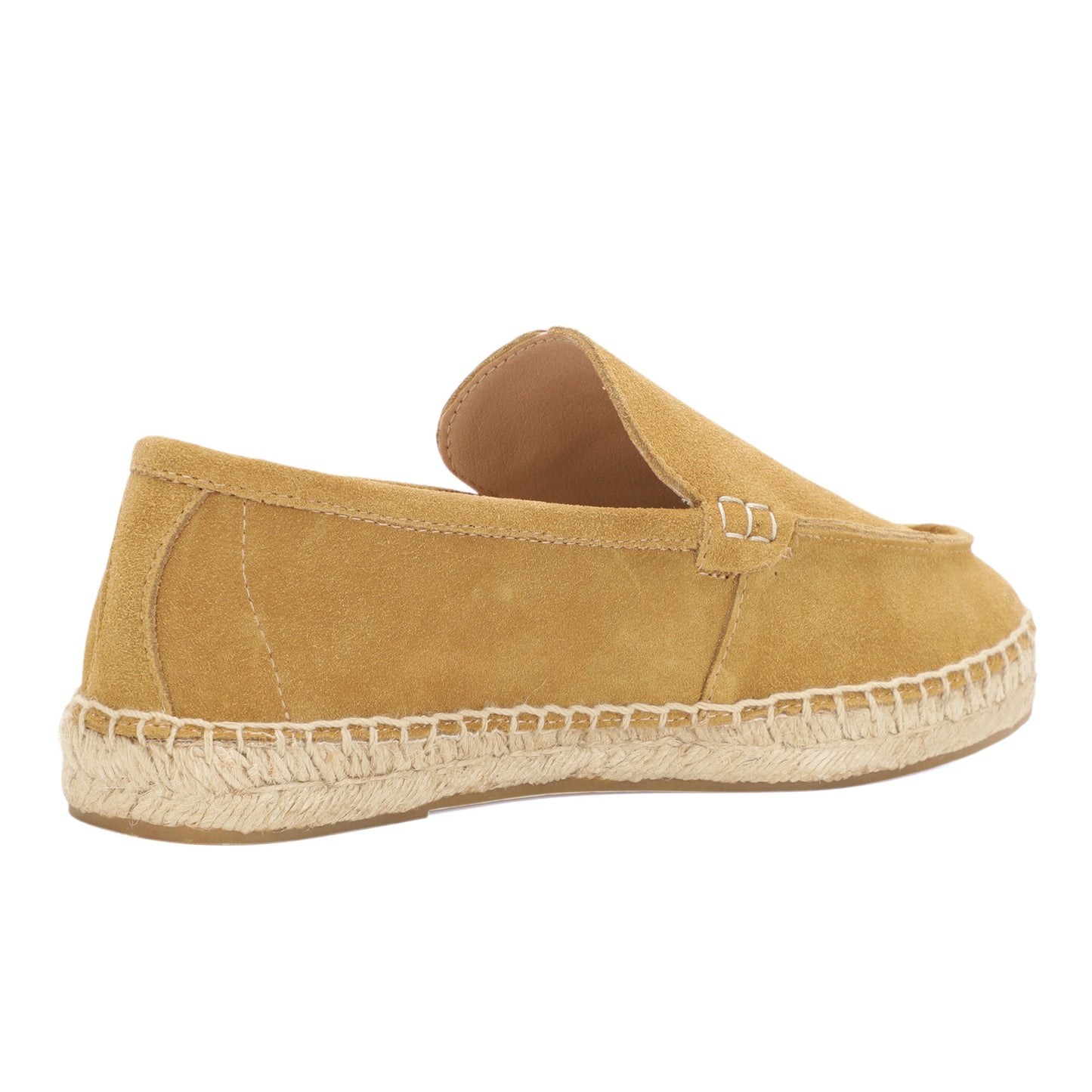 TONIVIS men's camel sand minimalist suede espadrille loafers outsole view
