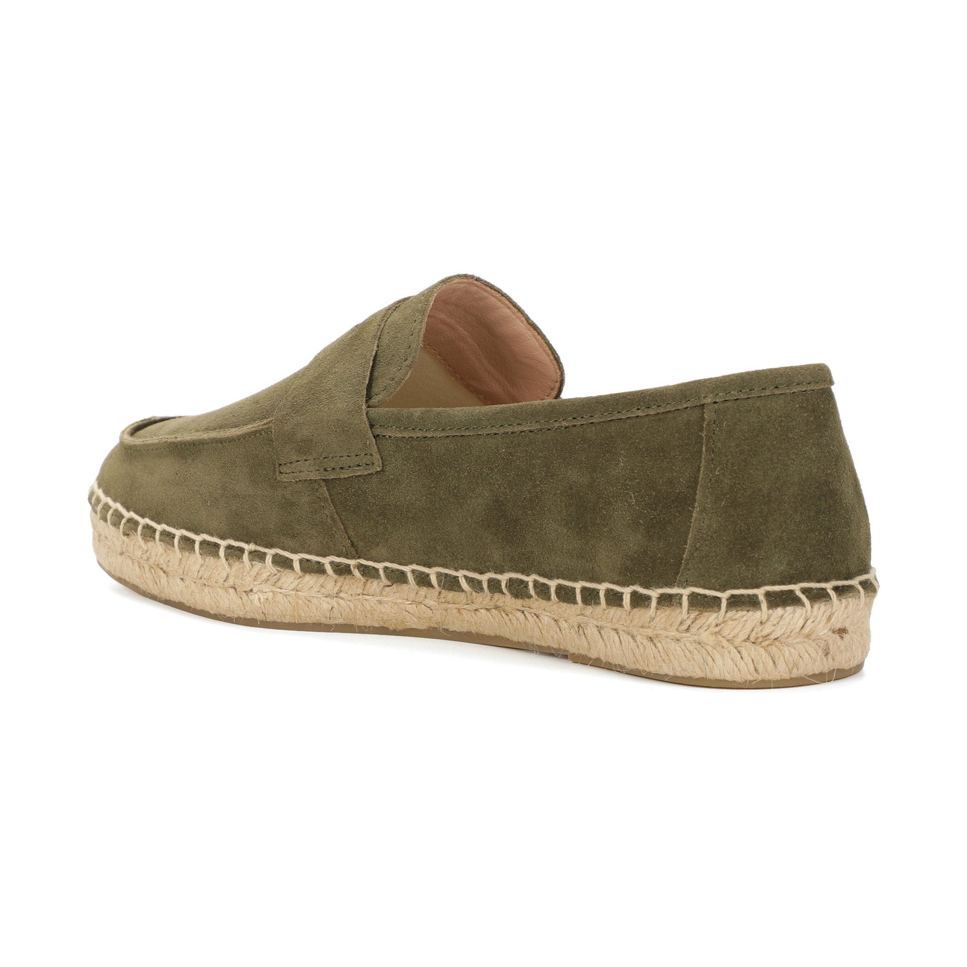 M2026029 men's dark green loafer rubber outsole detail