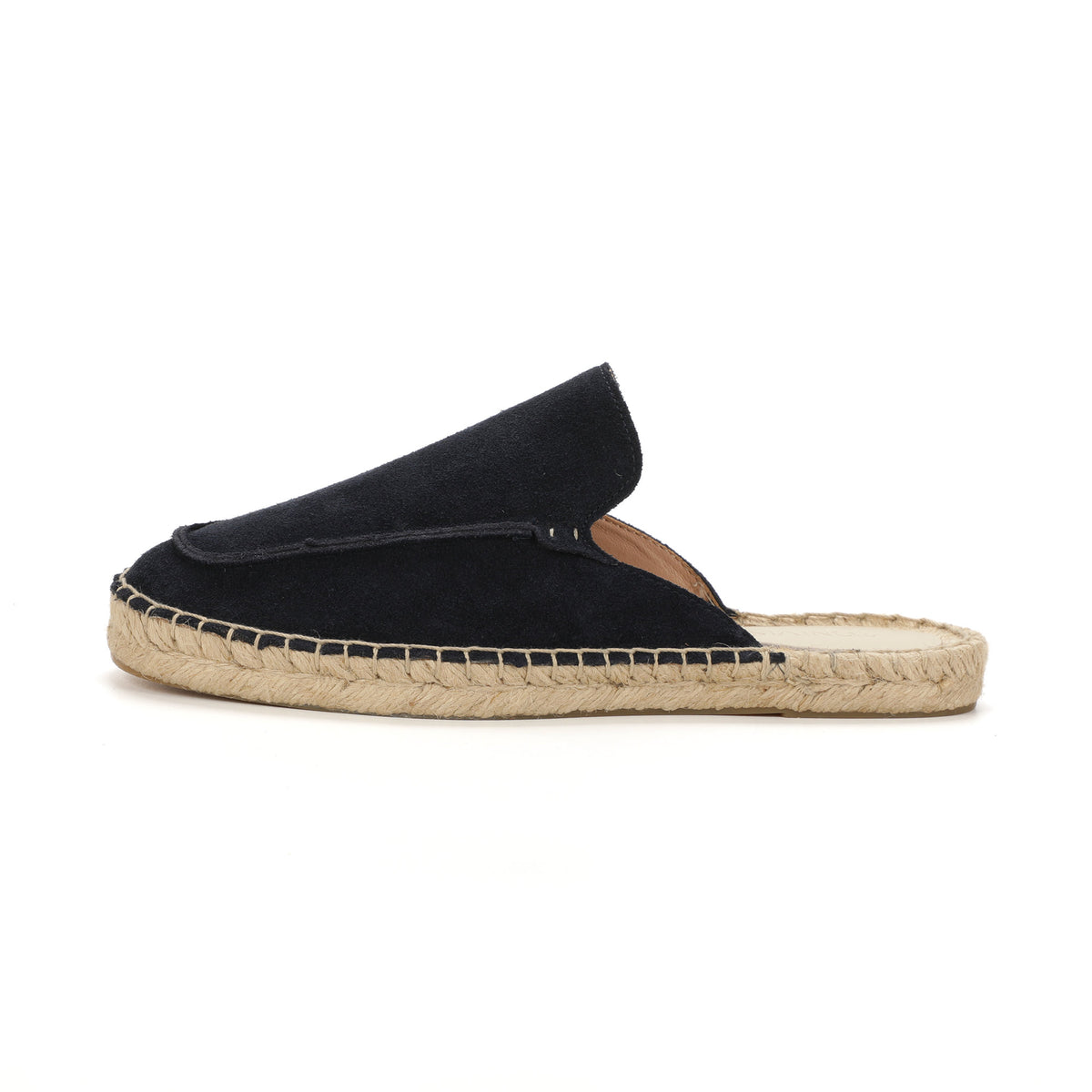 Men’s Cow Suede Minimalist Mule Espadrilles - Navy