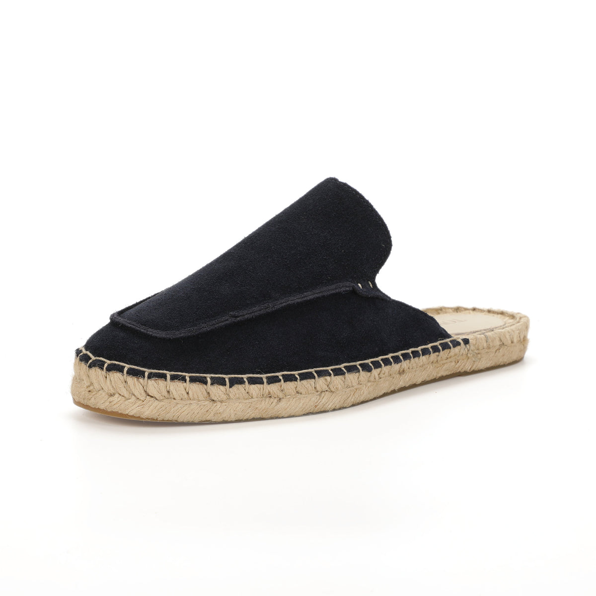 Men’s Cow Suede Minimalist Mule Espadrilles - Navy
