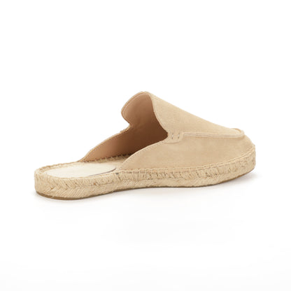 Men’s Cow Suede Minimalist Mule Espadrilles - Sand