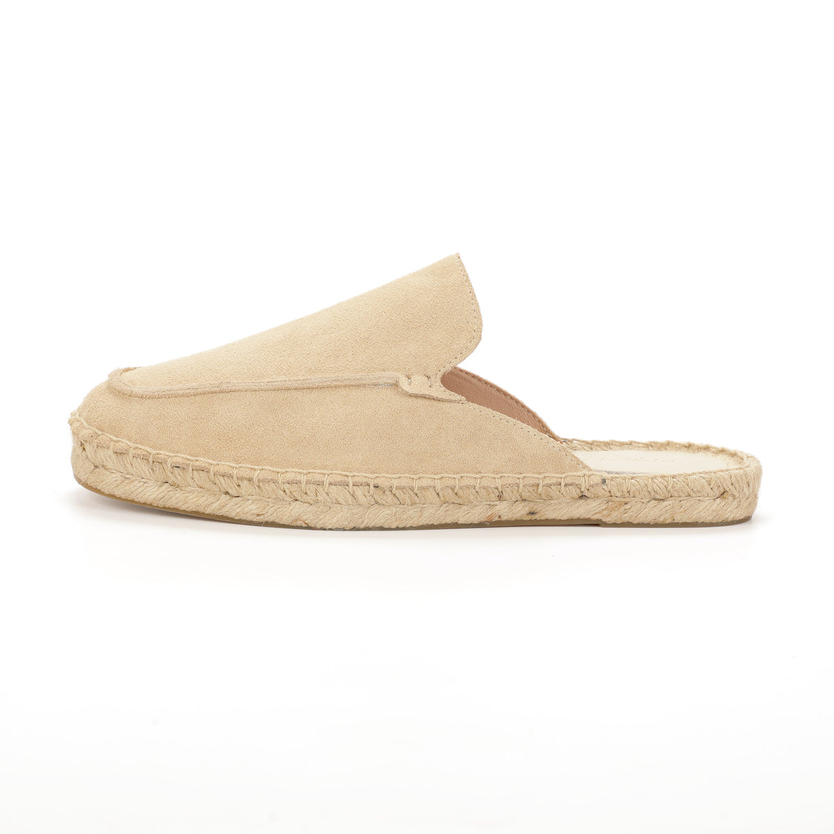 Men’s Cow Suede Minimalist Mule Espadrilles - Sand