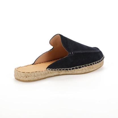 Men’s Comfort Cow Suede Minimalist Mule Espadrilles - Navy