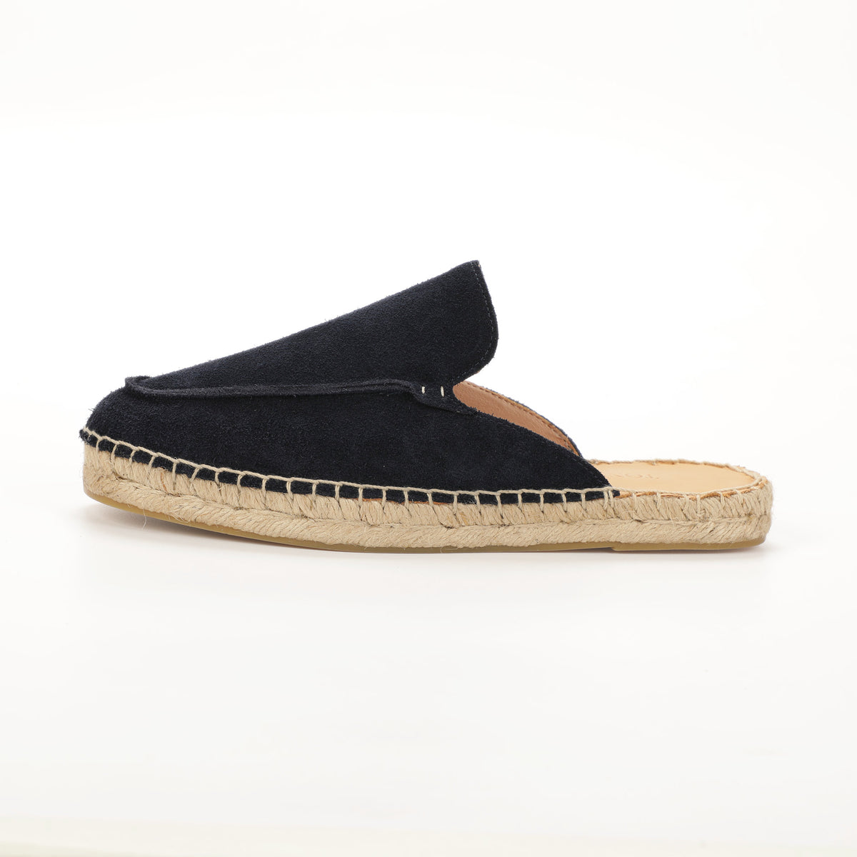 Men’s Comfort Cow Suede Minimalist Mule Espadrilles - Navy