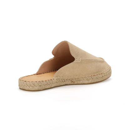 Men’s Comfort Cow Suede Minimalist Mule Espadrilles - Sand