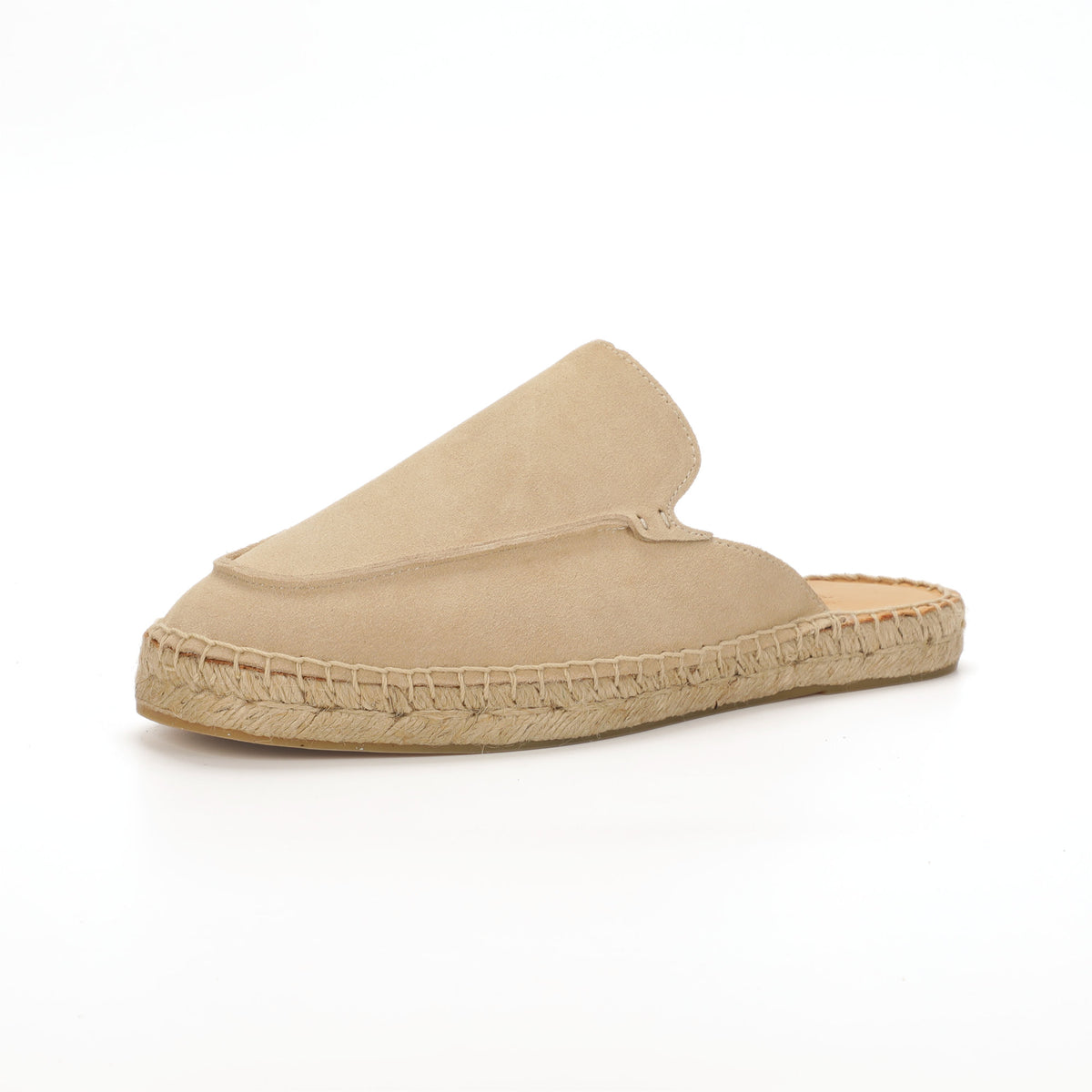 Men’s Comfort Cow Suede Minimalist Mule Espadrilles - Sand