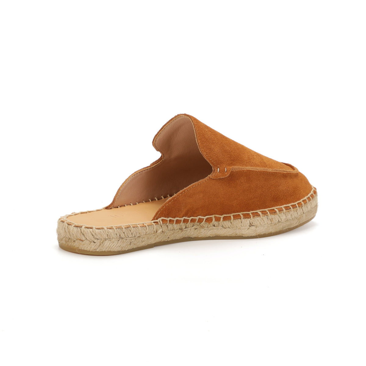 Men’s Comfort Cow Suede Minimalist Mule Espadrilles - Cognac Brown